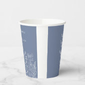 Boho Wildflower Modern Waterverf Wedding Papieren Bekers (Links)