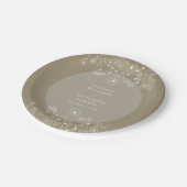 Boho Wildflower Modern Waterverf Wedding Papieren Bordje (Gekanteld)