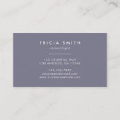 Boho Wildflower Monogram Initiaal T Visitekaartje (Achterkant)