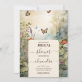 Boho Wildflower Mountain Vrijgezellenfeest Kaart (Voorkant)