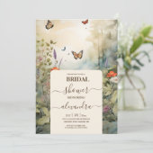 Boho Wildflower Mountain Vrijgezellenfeest Kaart (Staand voorkant)