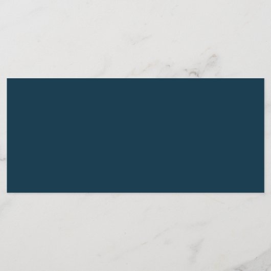 Boho wildflower navy blauwe bruiloft menu (Achterkant)