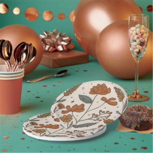 Boho Wildflower Paper Borden Papieren Bordje