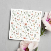 Boho Wildflower Papieren servetten