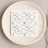 Boho Wildflower Papieren servetten