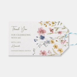 Boho Wildflower Party Favor Label Cadeaulabel