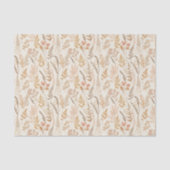 Boho Wildflower Patroon Elegant Weefselpapier Tissuepapier (Voorkant)