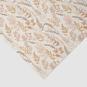 Boho Wildflower Patroon Elegant Weefselpapier Tissuepapier (Detail)