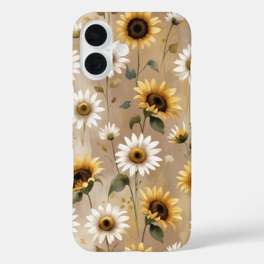 Boho wildflower patroon voor telefoonhoesje Case-Mate iPhone case (Achterkant)