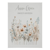 Boho Wildflower Perfect Poster (Voorkant)