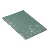 Boho Wildflower Personalized  Gift for Her Notitieboek (Rechterzijde)