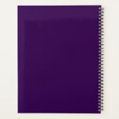 Boho Wildflower Personalized Purple Gift for Her Planner (Achterkant)