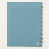 Boho Wildflower Personalized Teal Gift for Her Planner (Achterkant)