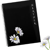 Boho Wildflower Persoonlijke Zwarte Cadeau voor Ha Planner