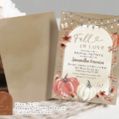 Boho Wildflower Pompoen Herfst in Liefde Vrijgezel Kaart