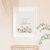 Boho Wildflower Poster