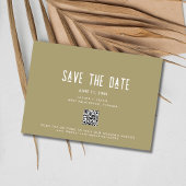 Boho Wildflower QR Code Foto Bruiloft Save The Date