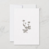 Boho Wildflower QR Code Wedding Save The Date (Achterkant)