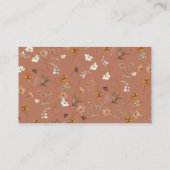 Boho Wildflower raden hoeveel kussen bruids spel Informatiekaartje (Achterkant)