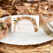 Boho Wildflower raden hoeveel kussen bruids spel Informatiekaartje