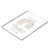 Boho Wildflower Rainbow Baby shower Guest Notitieb Notitieboek (Linkerzijde)