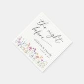 Boho Wildflower repetitie diner servetten (Hoek)