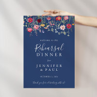 Boho Wildflower Repetitie Diner Welkom