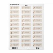 Boho Wildflower Retouradres Label (Full Sheet)