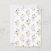 Boho Wildflower RSVP Kaart (Achterkant)