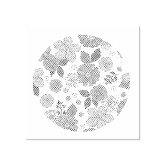 Boho Wildflower Rubber Stamp Rubberstempel (Afrduk)