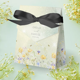 Boho Wildflower Rustieke Groene Bruiloft Bedankdoosjes