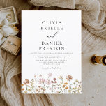 Boho Wildflower rustieke tuin bruiloft Kaart<br><div class="desc">Dompel uw gasten onder in de romance van natuur met onze Boho Wildflower Garden Wedding Invitation. Geïnspireerd door de schoonheid van ongetemde bloei, legt deze uitnodiging de essentie van een vrijgevochten viering vast. Het betoverende ontwerp beschikt over delicate wilde bloemen dansen tussen weelderig groen, het instellen van de perfecte toon...</div>