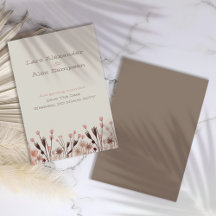 Boho Wildflower Save The Date Kaart