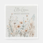 Boho Wildflower Servet (Voorkant)