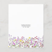 Boho Wildflower Shower Hij zei dat ze spel zei (Achterkant)