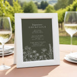 Boho Wildflower Signature Cocktail Menu Sign Poster<br><div class="desc">Verhoog uw evenement met onze Boho Wildflower Signature Cocktail Menu Sign Sjabloon! Perfect voor bruiloften,  vrijgezellenfeesten,  verjaardagsfeestjes of speciale bijeenkomsten,  deze prachtig ontworpen sjabloon combineert rustieke charme met een vleugje elegantie.</div>