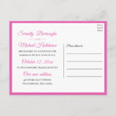 Boho Wildflower Spring Floral net getrouwd bruilof Aankondigingskaart (Achterkant)