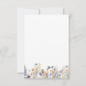 Boho Wildflower Spring SCHEMA VAN EVENEMENTEN Kaart (Achterkant)