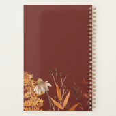 Boho Wildflower Terracotta Herfst Huwelijk Planner (Achterkant)