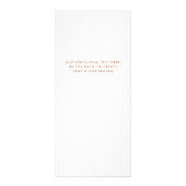 Boho Wildflower Terracotta | Salon prijslijst Reclamekaart (Achterkant)