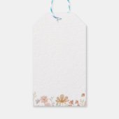 Boho Wildflower Thema Dank u Label Cadeaulabel (Achterkant)