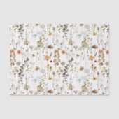 Boho Wildflower Tissuepapier (Voorkant)