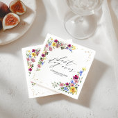 Boho Wildflower Trouwservetten Servet