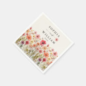 Boho Wildflower Trouwtafel Decor Servet (Hoek)