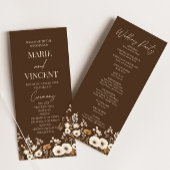 Boho Wildflower Tuin Bloemen Wilde Bloemen Bruilof Programmakaart