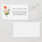 Boho Wildflower Tuin Douche Enclosure Kaart (Voorkant / Achterkant)