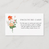 Boho Wildflower Tuin Douche Enclosure Kaart (Voorkant)