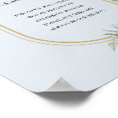 Boho Wildflower varen Dusty Blue Deze kaars brandt Poster (Hoek)