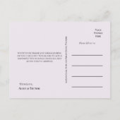 Boho Wildflower Varen Lavendel Bruiloft Dank u Briefkaart (Achterkant)