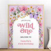 Boho Wildflower Verjaardag 16x20 Welkomstbord Poster